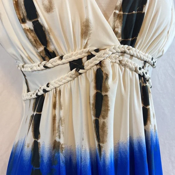 VENUS Tie Dye Dress with adorable braided detail. - Picture 4 of 9